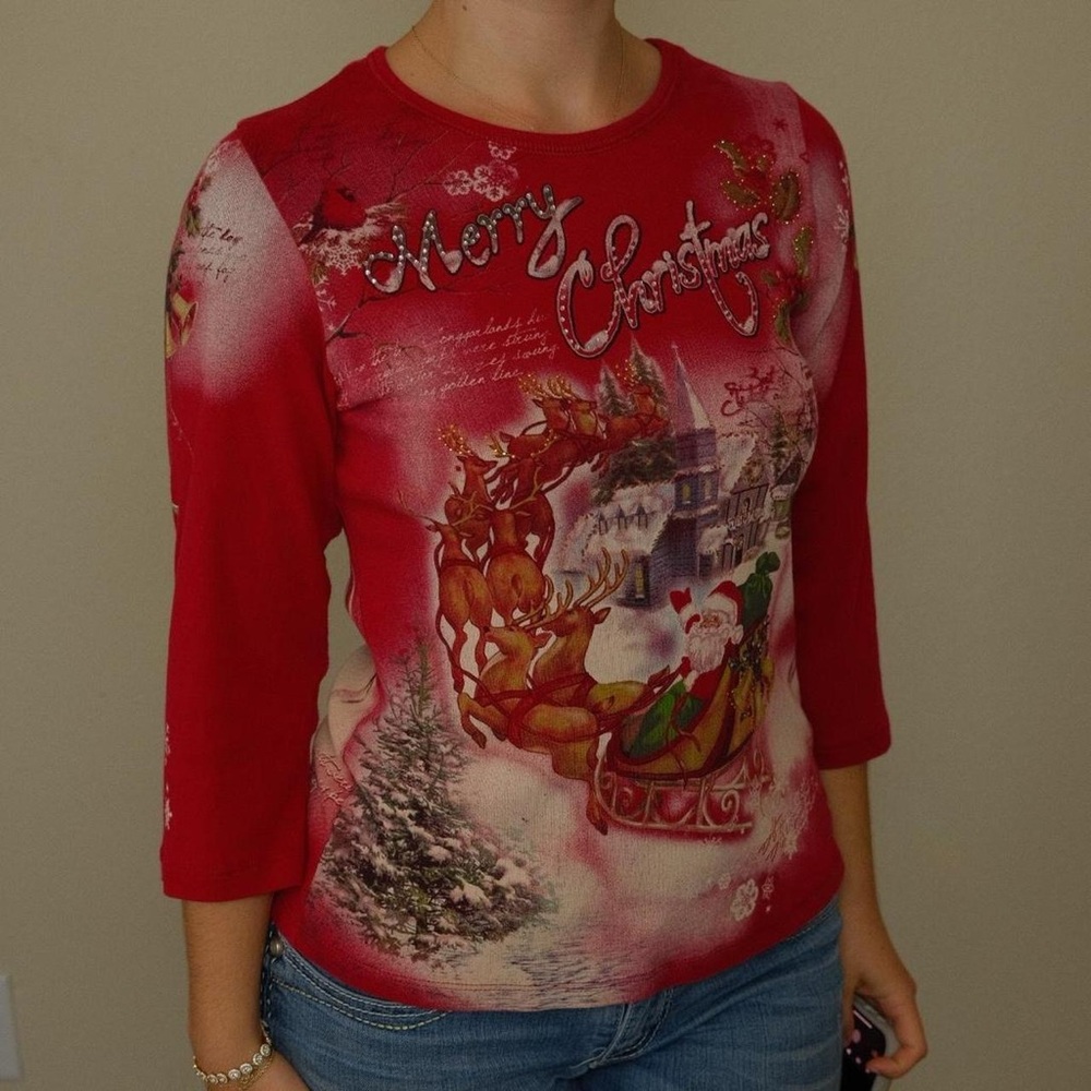Festive Red Christmas Shirt